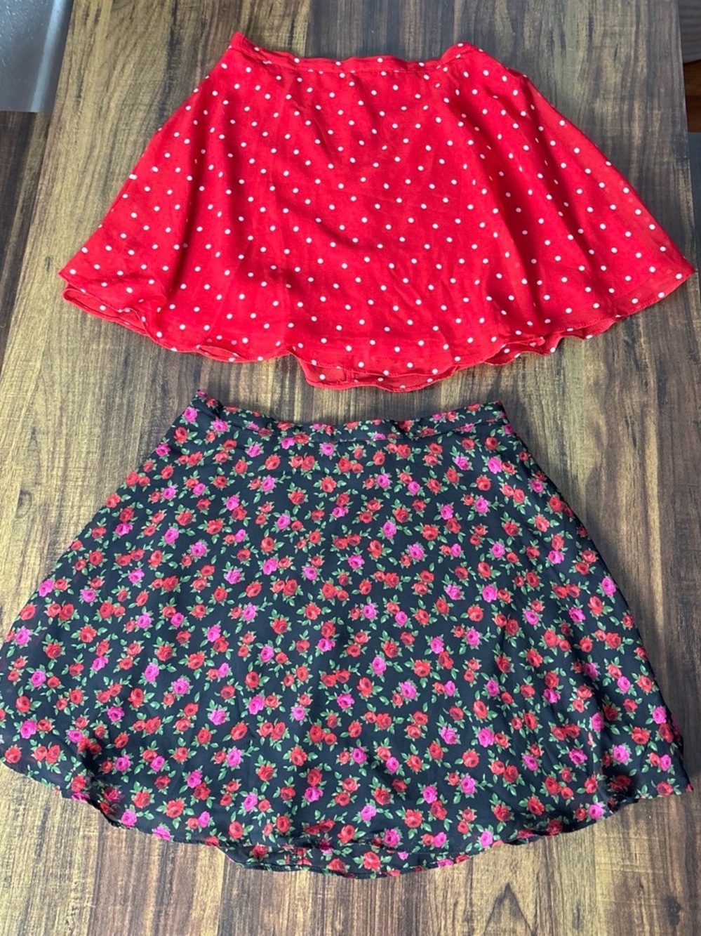art class Red Polka Dot Skater Skirt
